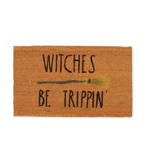 Rae Dunn Other - ❌❌❌SOLD❌❌❌RAE DUNN “WITCHES BE TRIPPIN” COIR DOOR MAT - 18 x 30”